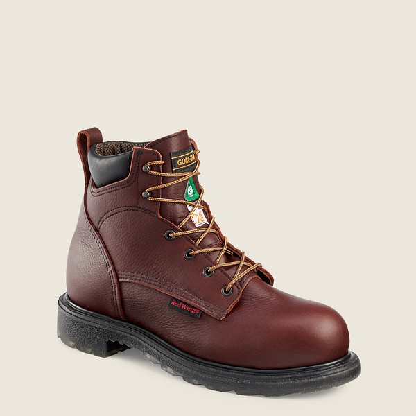 Red Wing Safety Bot Erkek - Supersole® 2.0 - 6-Inch Waterproof Csa Toe - Bordo - 78LRGTIPD